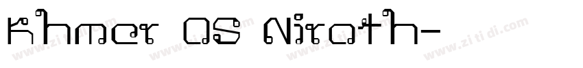 Khmer OS Niroth字体转换